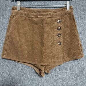 PacSun High Waist Brown Corduroy Shorts